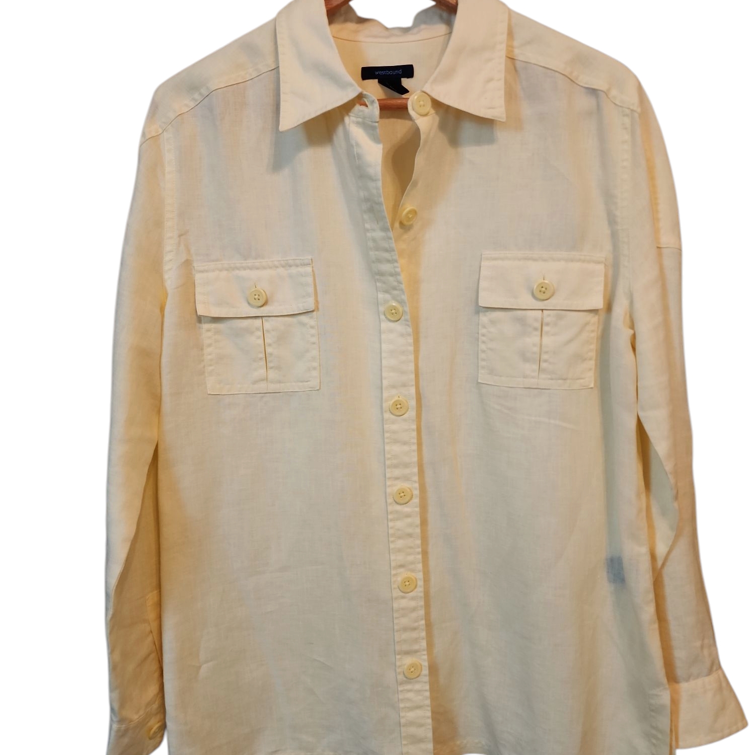 Westbound Light Yellow Button-Up Shirt